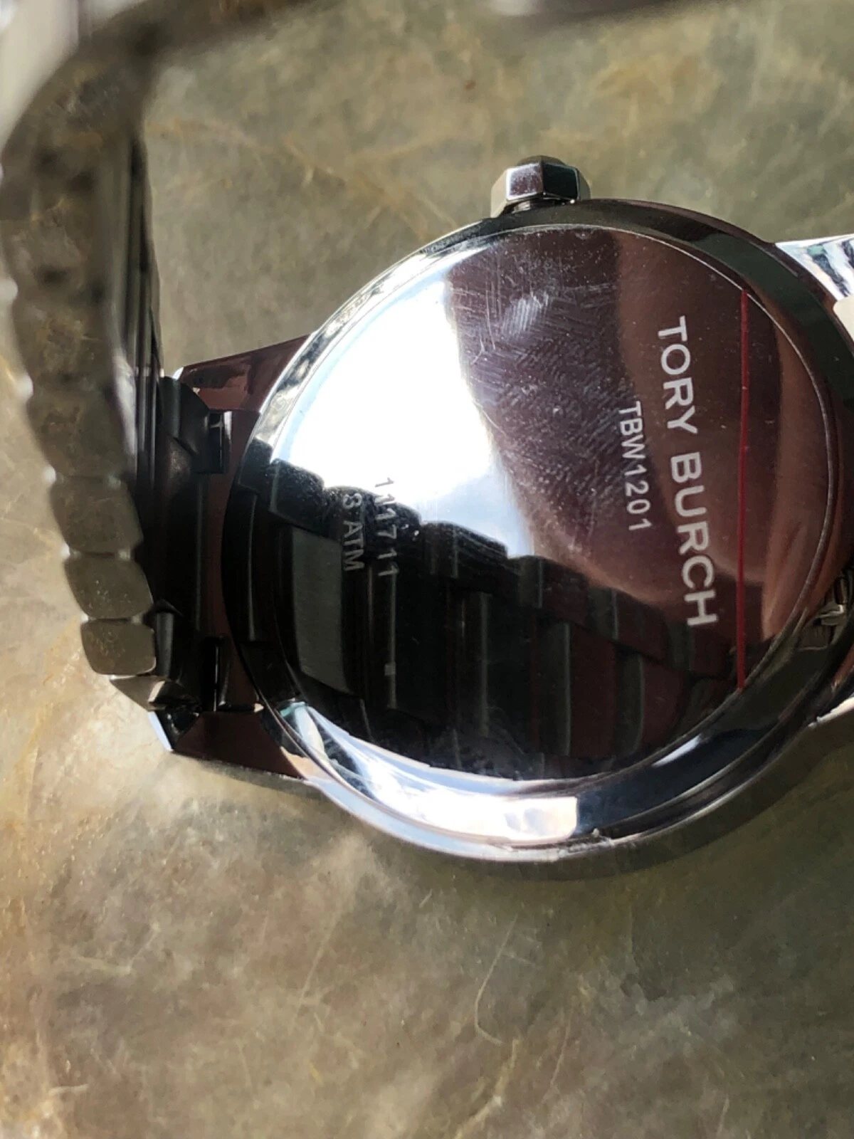 Nuovo Orologio da Donna Tory Burch Collins Quadrante Bianco Acciaio Inox TBW1201