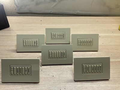 Lutron HomeWorks STWD-6BRL, 6 Button Switch /lot Of 6 /PREOWNED /JUA1787