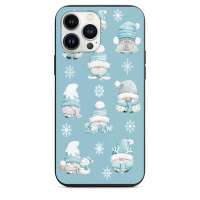 Cute Gnomes All Bundled Up In The Snow Design Phone Case for iPhone 7 8 X XS XR