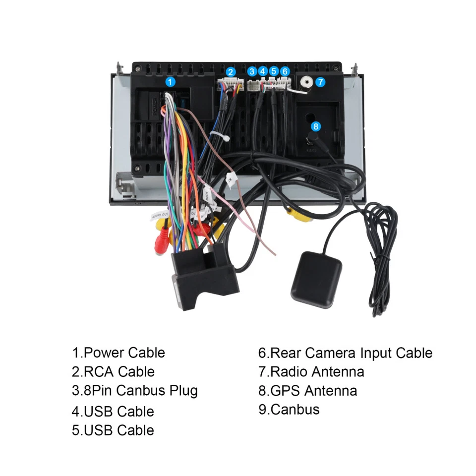 4G+64GB Android Autoradio Carplay GPS Navi WIFI Für Ford Fiesta MK5 VI 2006-2008 - Bild 2 von 4