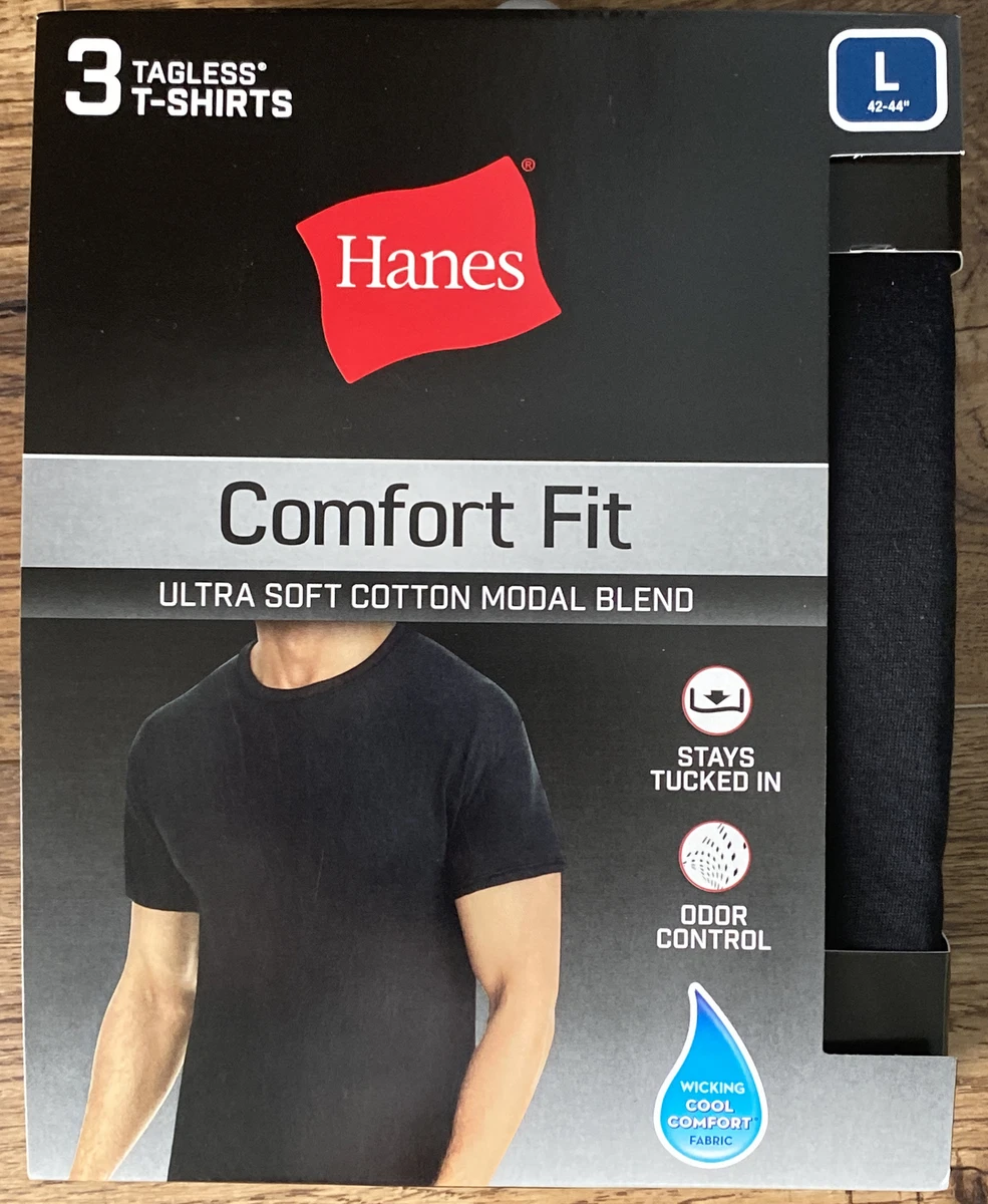 Hanes Big Man's 3-Pack Crewneck T-Shirt