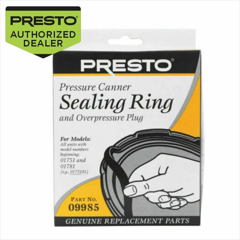 Presto 09985 Rubber Pressure Cooker Sealing Ring Genuine OEM