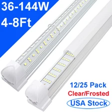 12/25PC 4FT Led Shop Light 5Ft Led Tube Light 8 Ft T8 Integrated Led Light 6500K