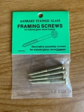 AANRAKU Stained Glass Framing Screws BRAND NEW Set of 4