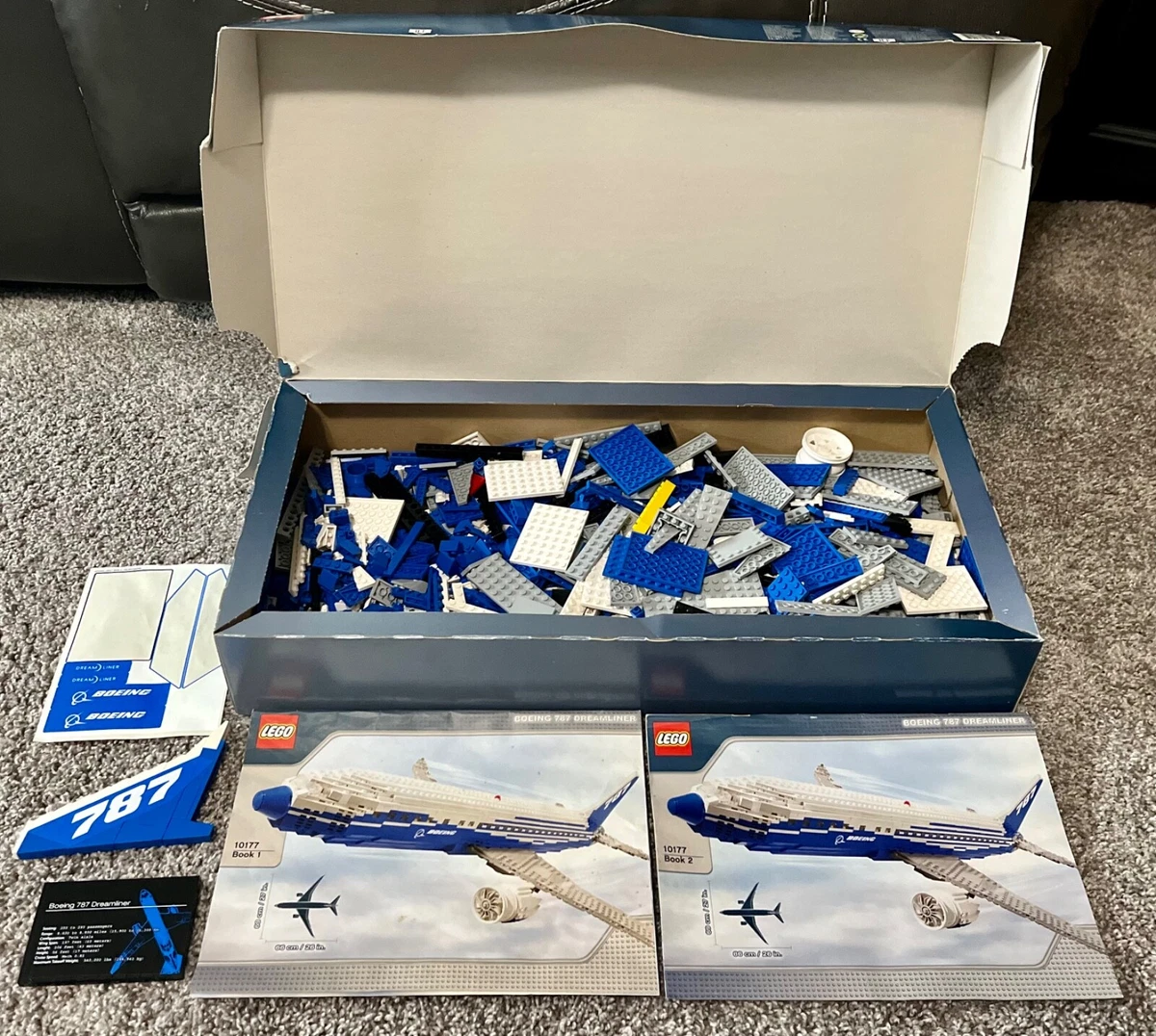 RARE &amp; RETIRED! LEGO Boeing 787 COMPLETE Set with Box - 10177 | eBay