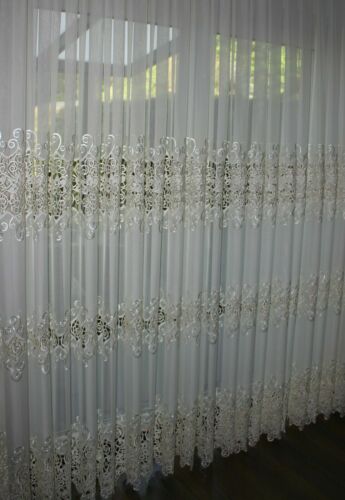 Exklusive & Hochwertige Gardine 6 x 2,35 m Faltenband 1 : 3 NEU - Bild 6 von 6