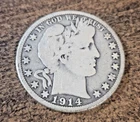 1914 Barber Silver Half Dollar