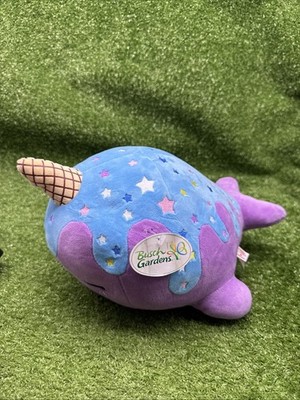 Busch Gardens Tasty Peach Studios Nomwhal Blue Moon Plush 12.5''.    s4