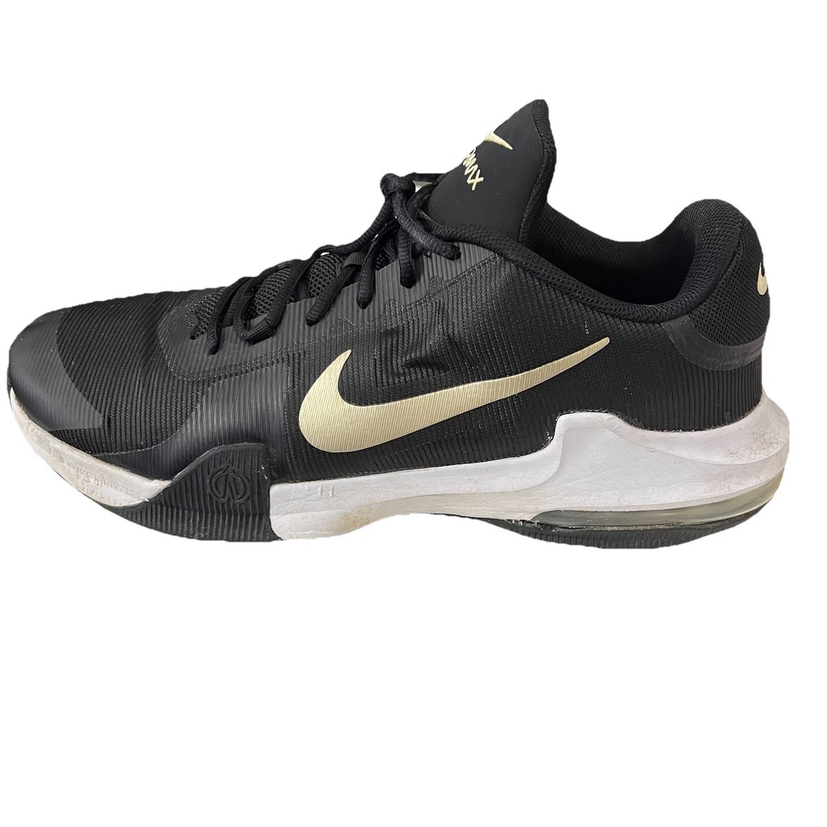 Nike Air Max Impact 4 Men Sz 17 Shoe Black Gold DM1124-003  display picture 2