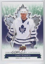 2017 Upper Deck Toronto Maple Leafs Centennial Green 15/25 Gary Roberts #43 t3w