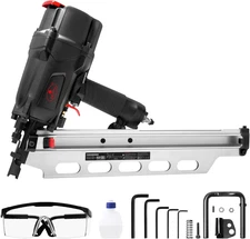 TOOLS Pneumatic Framing Nailer RHF9021, 21 Degree Plastic Collated Nails from 2-