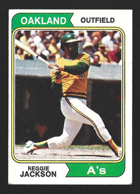 REGGIE JACKSON 1974 TOPPS #130 OAKLAND A'S (VINTAGE *EX-MT)