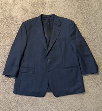 Lauren Ralph Lauren Sport Coat Classic Suit Jacket Blazer 48 R Navy Blue Wool