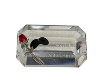 Statua Swarovski cristallo targhetta Arlecchino. Ottime condizioni.