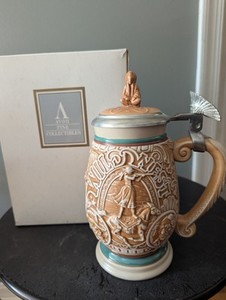 1993 Avon Tribute to the Wild West Beer Stein Handcrafted in Brazil