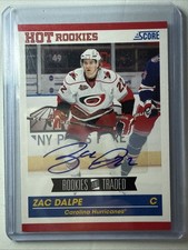 ZAC DALPE 2010-11 Score Panini AUTO Hot Rookies
