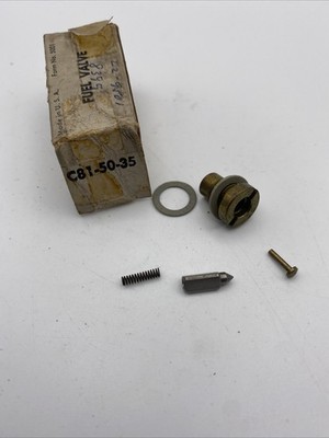 NOS Original ZENITH BENDIX Carburetor Fuel Valve Kit C81-50-35