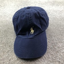 Polo Ralph Lauren Hat Cap Strap Back Youth 4-7 Blue Twill Embroidered Pony