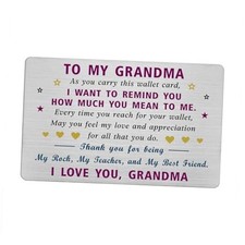 Grandma Card for Women - Best Grandmother Birthday Card from Grandson
