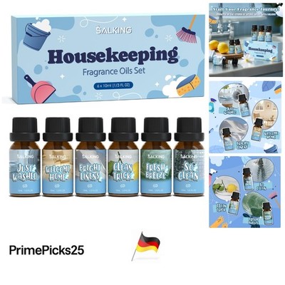 Ätherische Öle Set 6x10 ml Duftöl für Diffuser Aromatherapie Haus