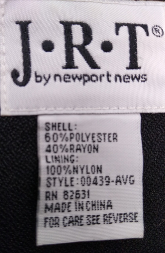 J.R.T.by newport news 2 piece suit, Lg Skirt Dbl Breasted SZ 14, Va lure Trim  - Afbeelding 10 van 11