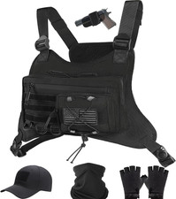 Tactical Chest Pack Lightweight Waterproof Bag Running Cycling Outdoor Gear Set