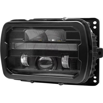 LED Main Headlight 205x165x84.5mm H4 46015 45960 Dipped & Full Beam