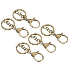 Chiave Catena cerchio,5pz Aragosta Chiusura Portachiavi Trigger Clip,Blu