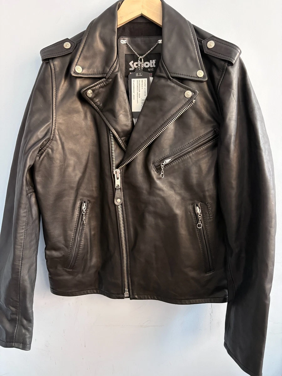 Schott Iconic Chaqueta Motociclista Cuero Negro