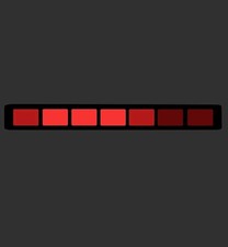 Knight Industries Kitt Light Bar Vinyl Sticker Knight Rider Kitt  9x1