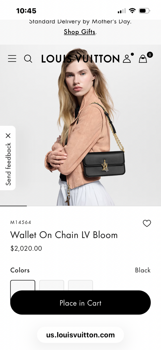 Louis Vuitton Wallet on Chain LV Bloom | eBay