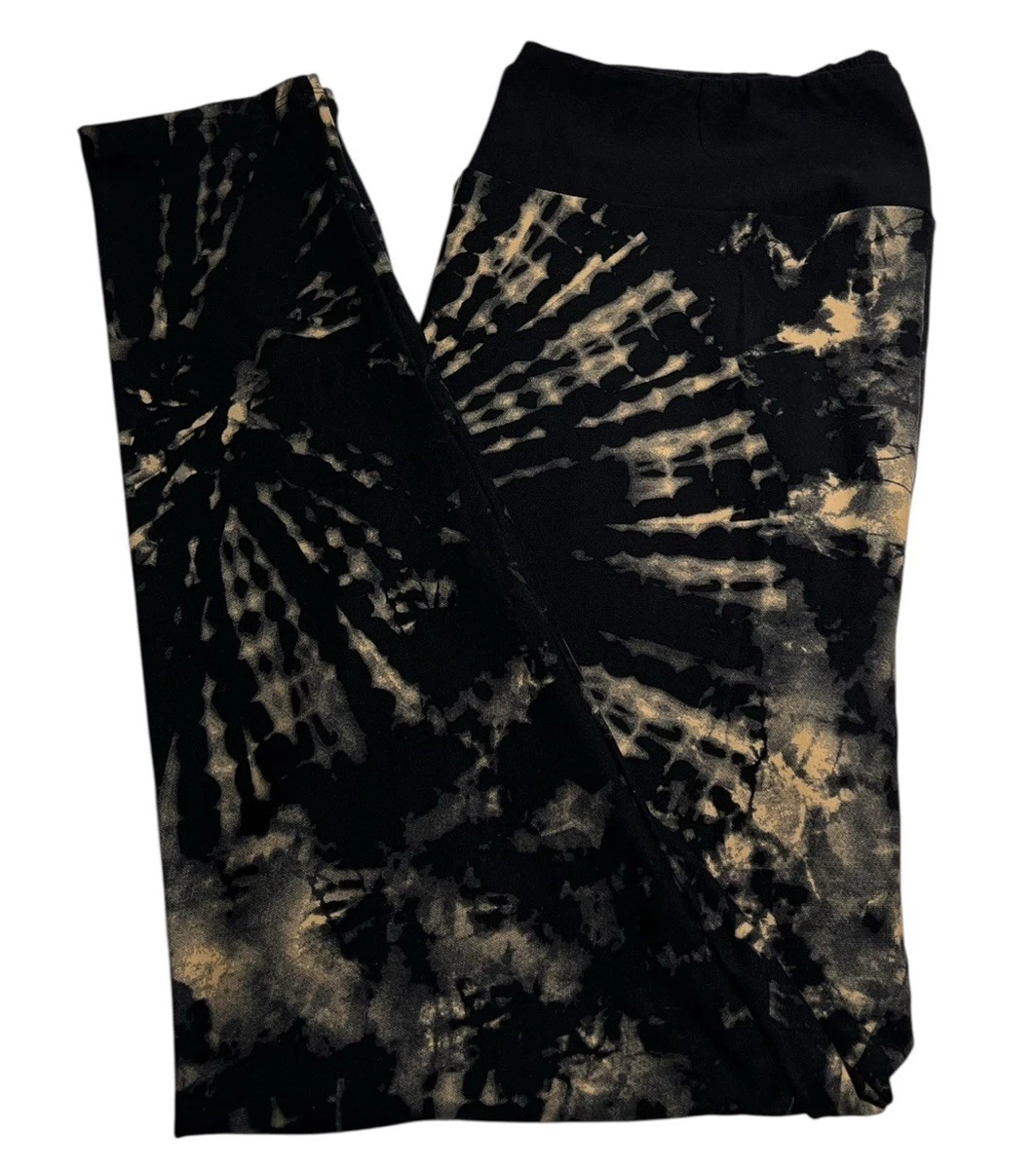 Legging LuLaRoe OS taille unique belles nuances de rose et rouge imprimé tie-dye