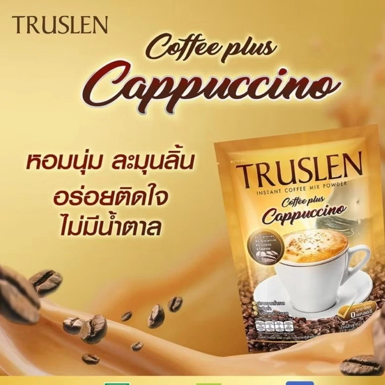 12x Truslen Coffee Plus Cappuccino Weight Control Health Instant Mix Coffee 17g - Image 2 of 4