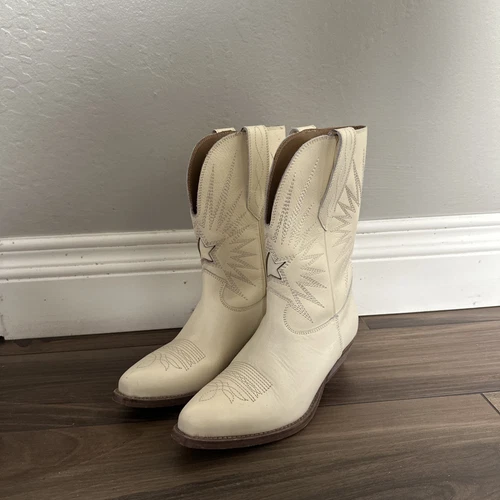 GOLDEN GOOSE Stivali western bassi Gol Goose Wish Star donna taglia 36