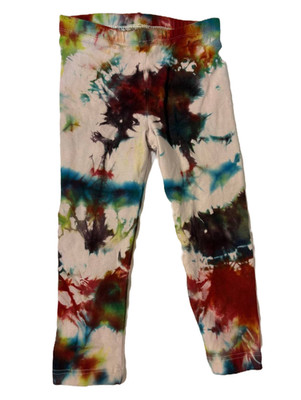 Gemstone Crinkle Tie Dye Pants Kids 2T by Panda Tie Dye NWOT