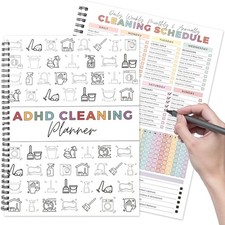 Adhd Planner Daily Cleaning Organizer - 2025 Chore Chart Schedule and Checklist 