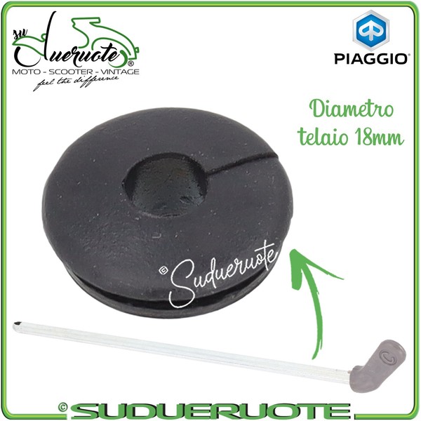 Gommino Asta Benzin-Rohrhahn FüR Vespa PX 125 150 200 Arcobaleno T5 LML Star-image