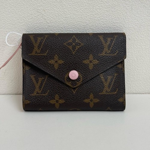 Louis Vuitton Victorine Wallet 'Brown Monogram Canvas/Rose Ballerine Pink'#QSYKC
