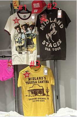 Midland Band Shirt USA Tour Tequila Cantina Country T Shirt Reprint