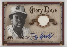 2005 SP Legendary Cuts Glory Days Jersey 1/25 Gary Matthews #GD-GM Auto 4f5