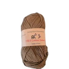 New Skein JubileeYarn Minnesota Yarn - 10S/3 Cotton Select, 210 Chestnut Brown