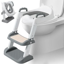 Riduttore WC Bambini, Scaletta WC per Bambini Pieghevole, Vasino Bambini con Sca