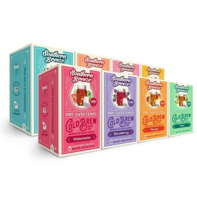 Southern Breeze Cold Brew Sweet Tea Variety Pack Iced 20 Count (Pack of 8)