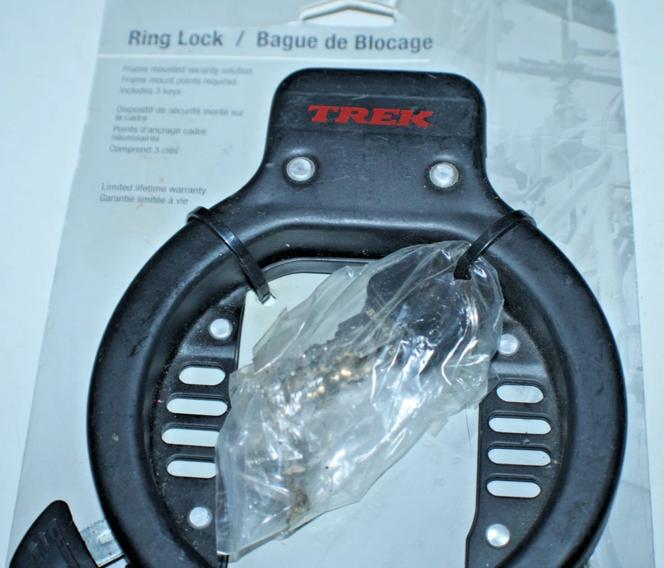 Trek Bicycles Ring Lock Frame Mounted Plate Lock Seat Stay Keys #428422 Specific - Image 4 of 4