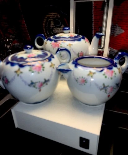 Hand Painted Nippon 3-Piece Tea Set Vintage 