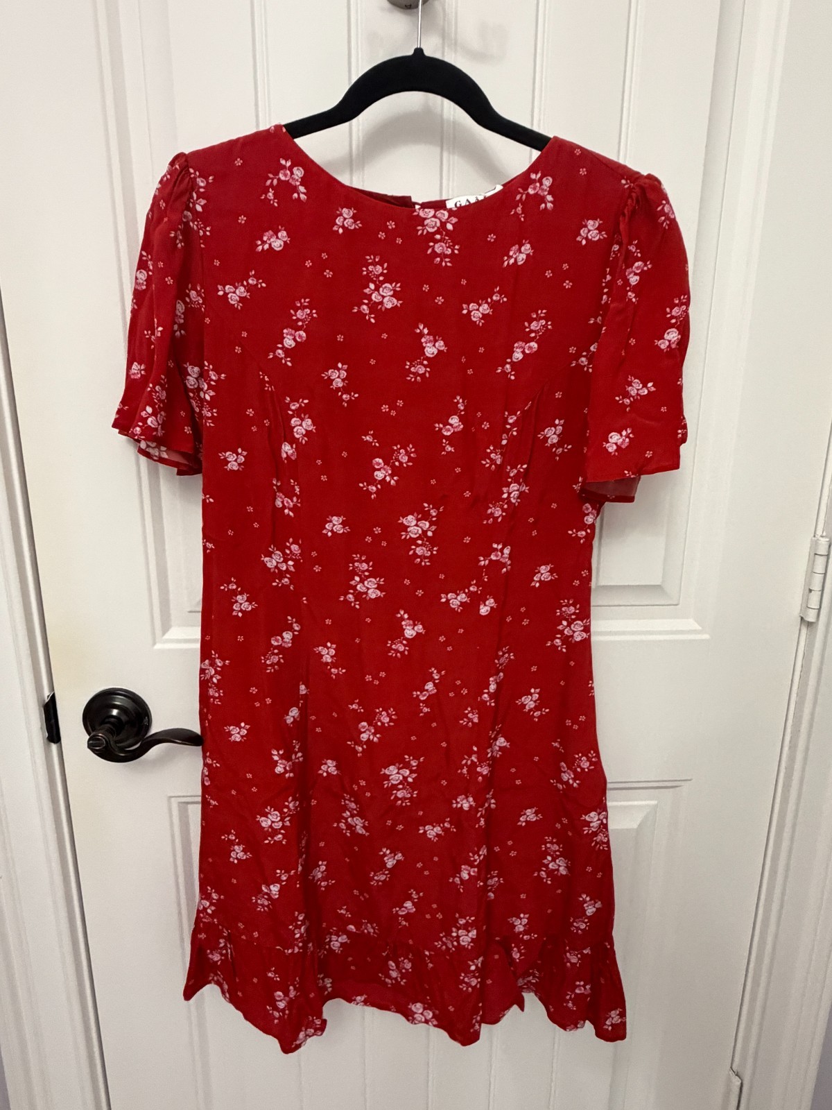NWT Gaala Paris Rosie mini dress red with white flowers size 38