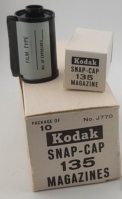 Kodak Snap-Cap 135 Magazines  f/ bulk film load J770 Lot of Seven (7) sealed box