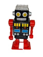 WALKING ROBOT 3.75" Plastic Pencil Sharpener Kikkerland WORKS Read