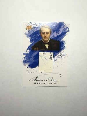 2023 Pieces Of The Past Hand Written Relic - Thomas Edison - POTP-18