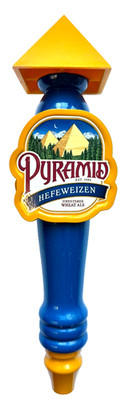 PYRAMID - HEFEWEIZEN -UNFILTERED WHEAT ALE -  BEER TAP HANDLE